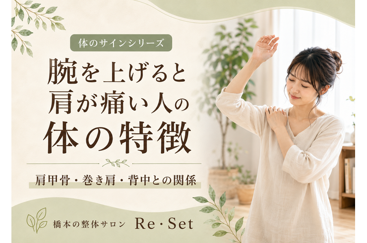 腕を上げる